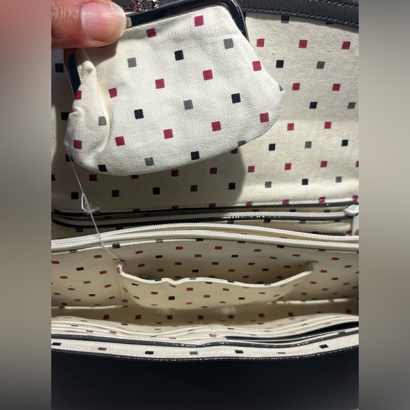 HOBO International Gray Patent Leather Clutch wallet w/ coin purse Sample Item - Picture 3 of 16